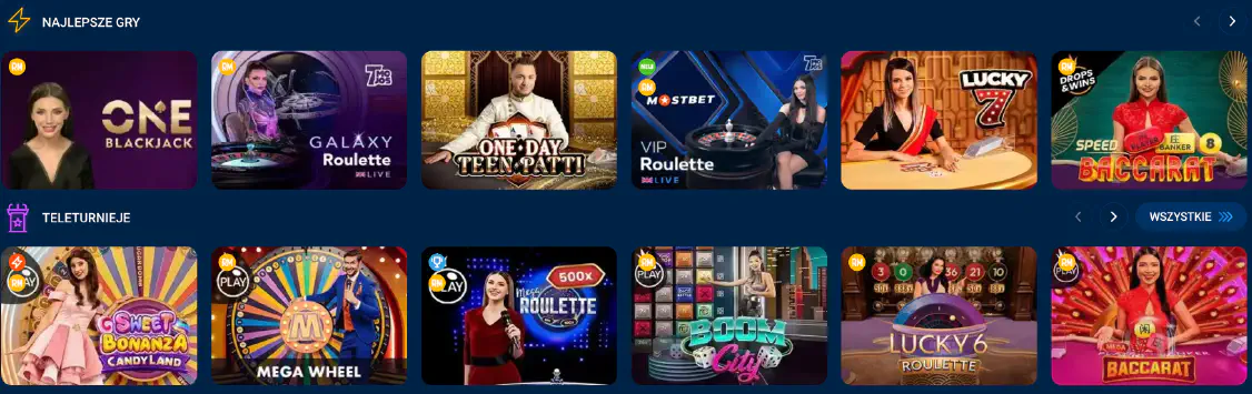 Live Casino Mostbet